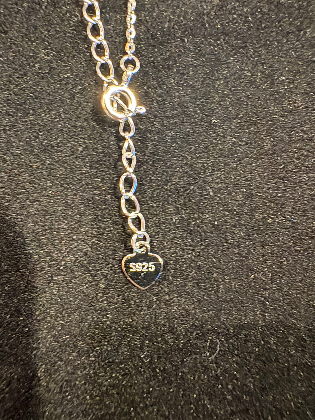 Pendant Necklace - Solid Silver Moissanite S925