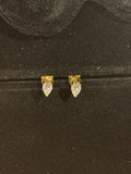 Pear-Cut Moissanite Stud Earrings