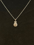 Bow Halo Moissanite Pendant Necklace