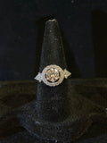 Round Halo Moissanite Ring – 1.0 CT, Size 7