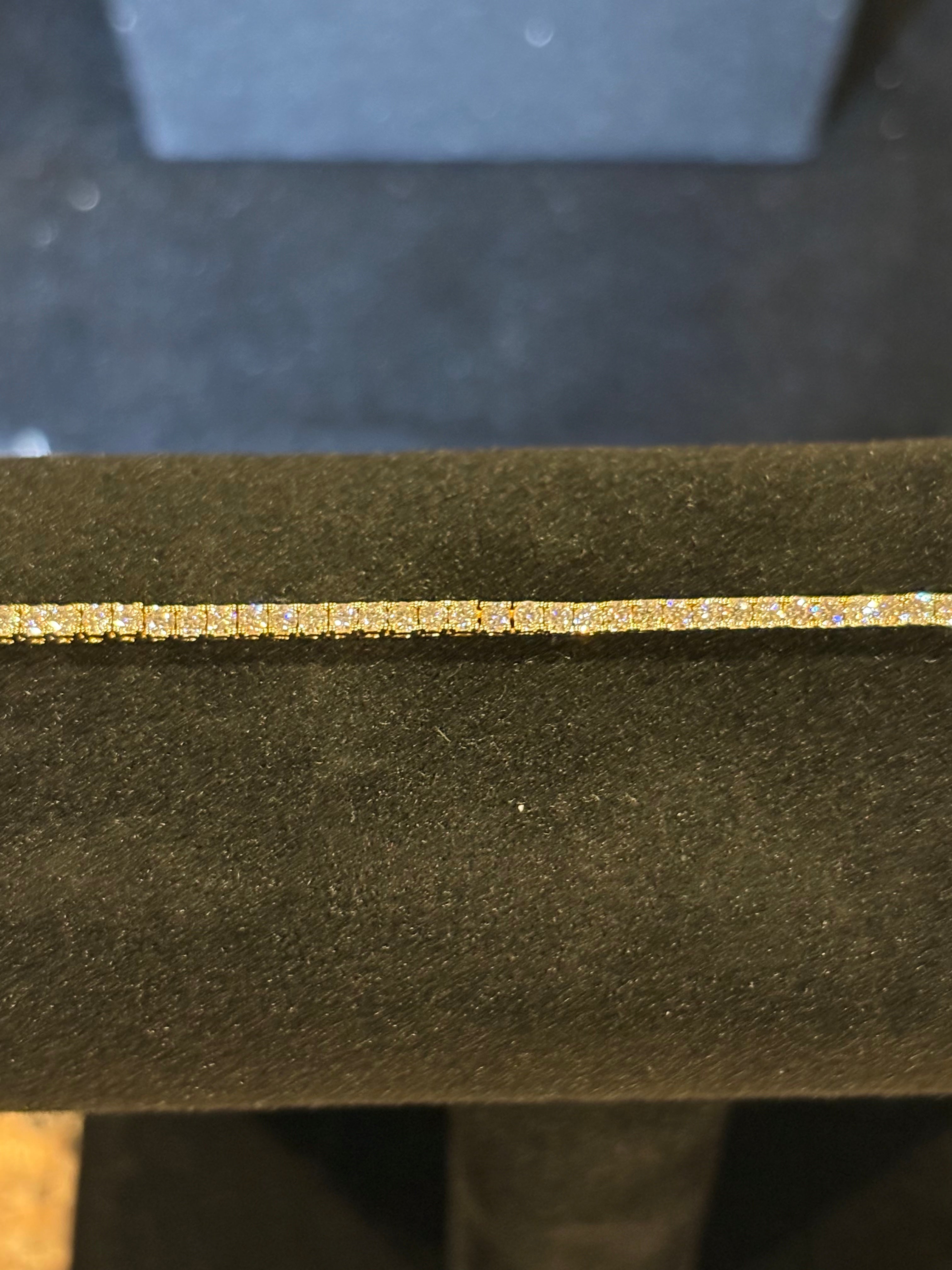 Gold-Plated Tennis Necklace
