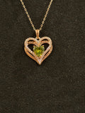 Heart-Shaped Pendant Necklace – S925 Rose Gold Plated