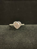 Heart Halo Moissanite Ring – 1.0ct