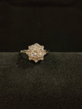 Floral Halo Moissanite Ring – Size 7, 1.0ct