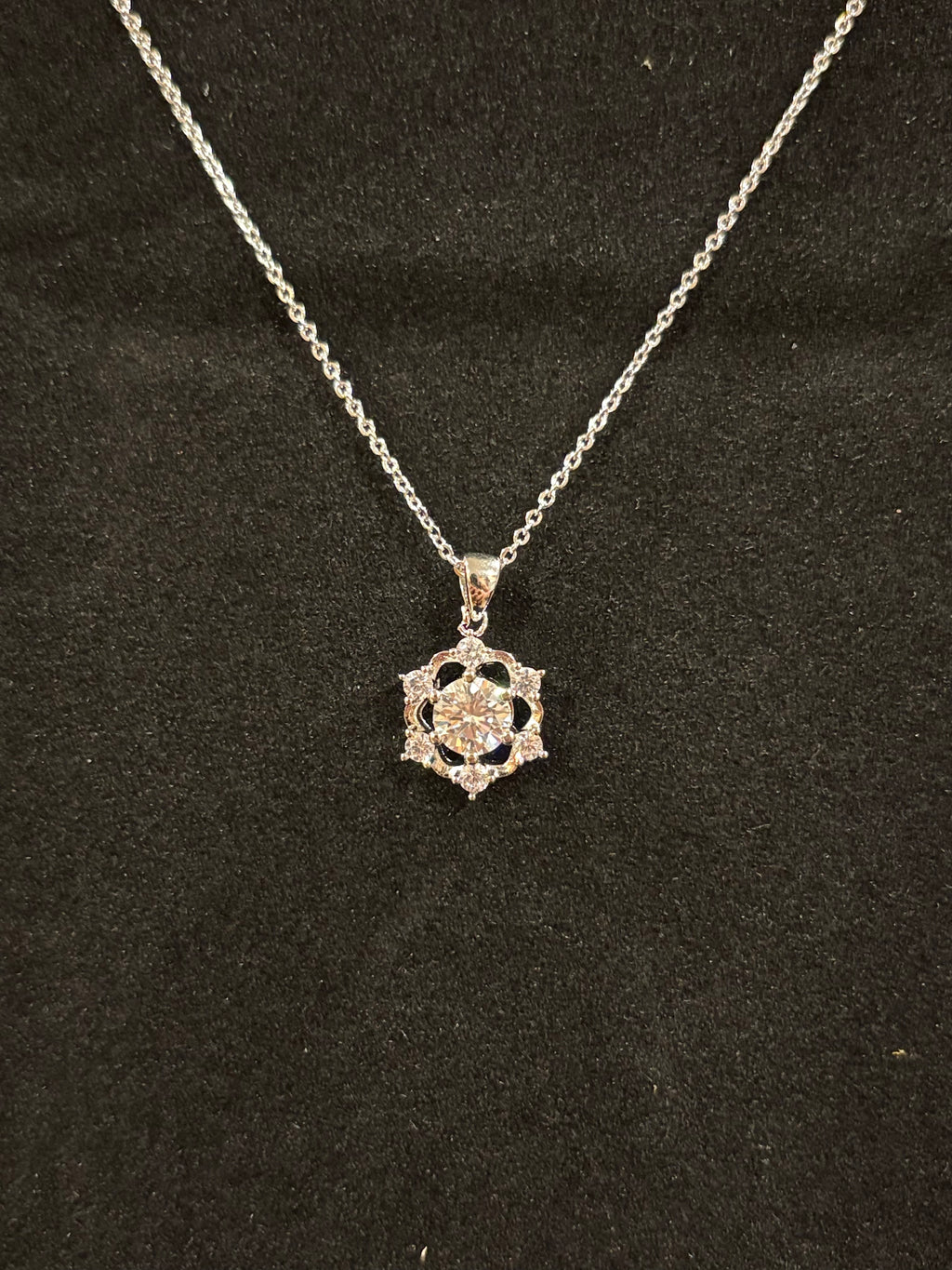 Celestial Bloom Moissanite Necklace