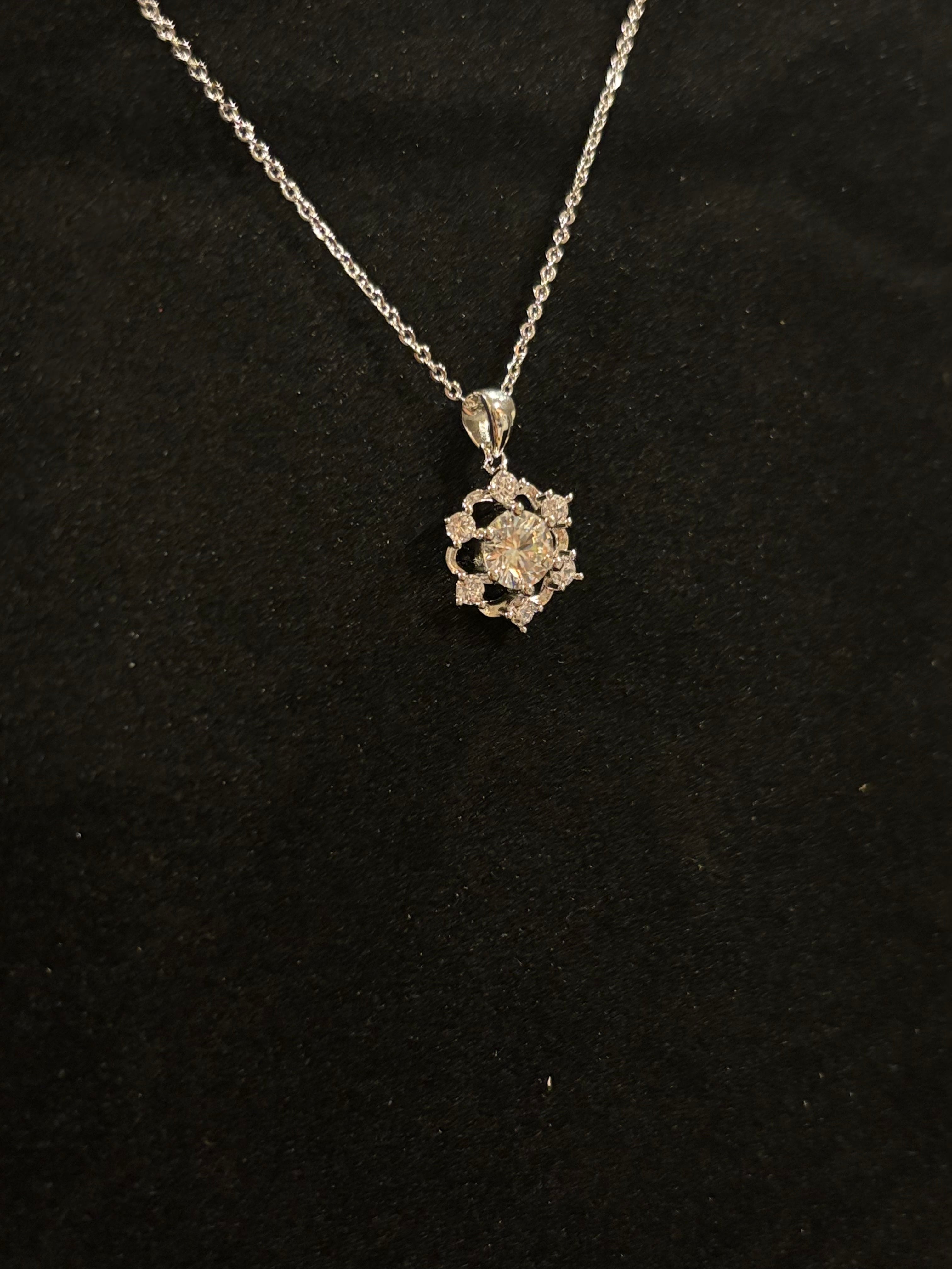 Celestial Bloom Moissanite Necklace