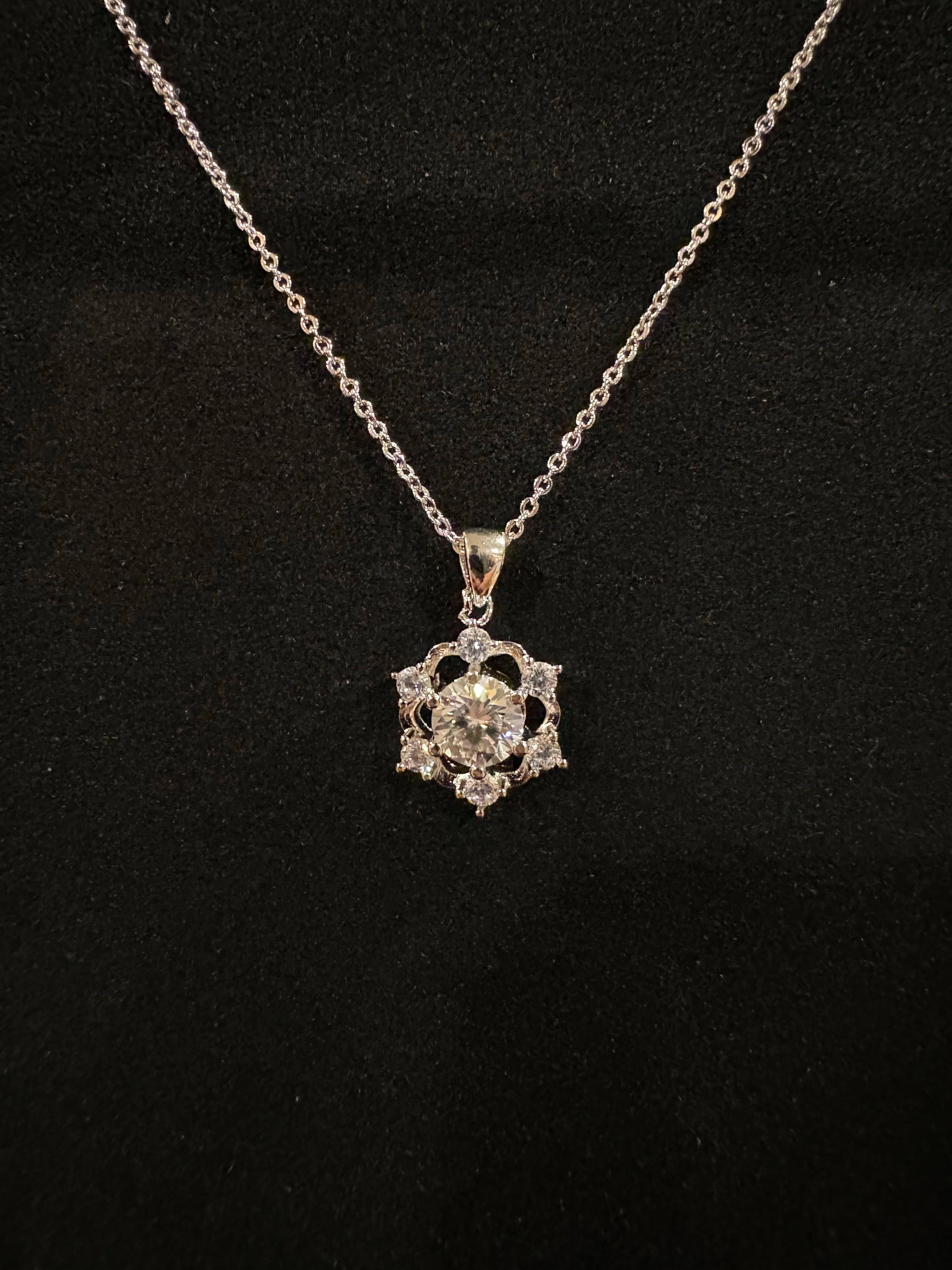 Celestial Bloom Moissanite Necklace