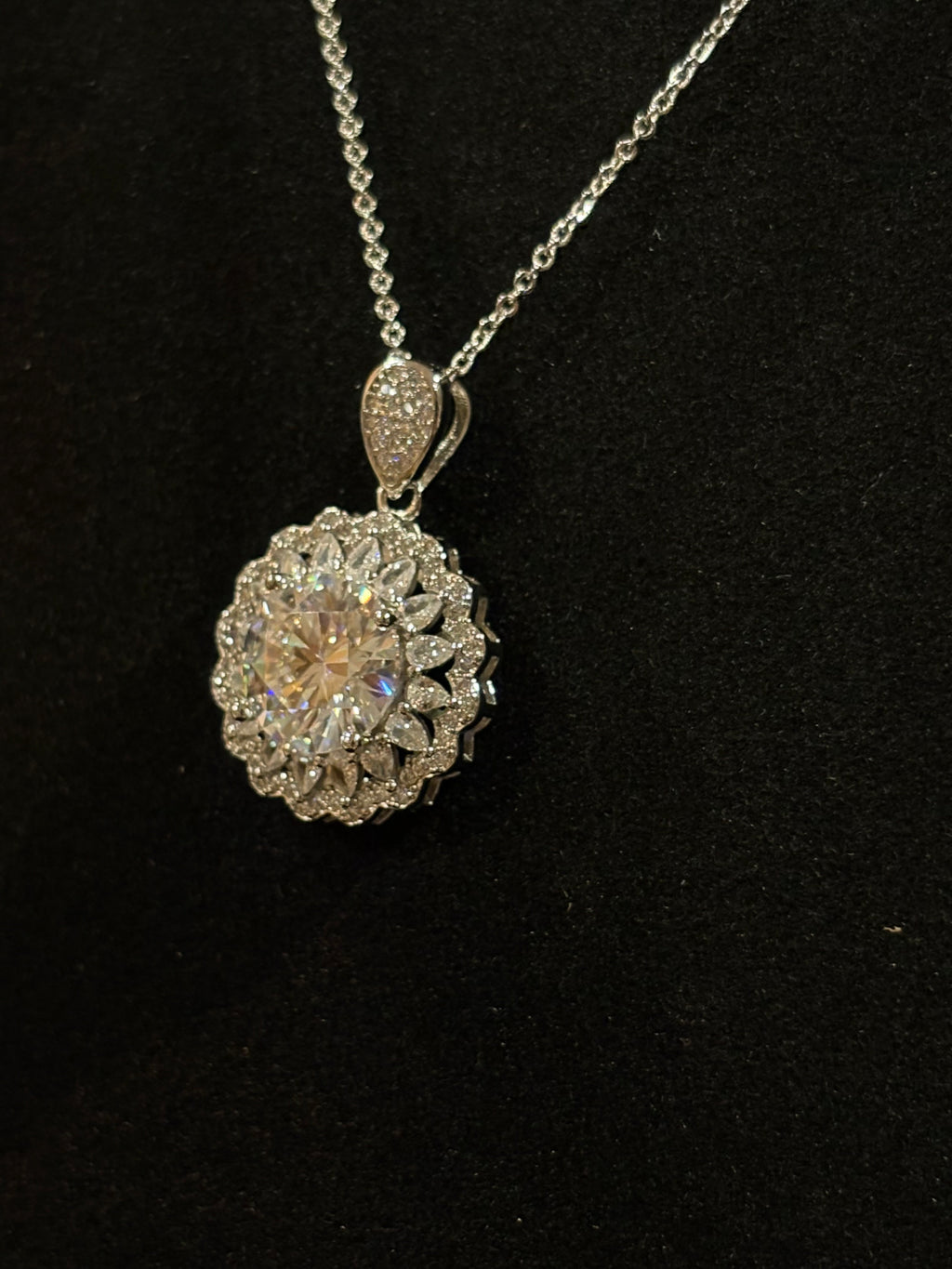 Royal Blossom Moissanite Necklace
