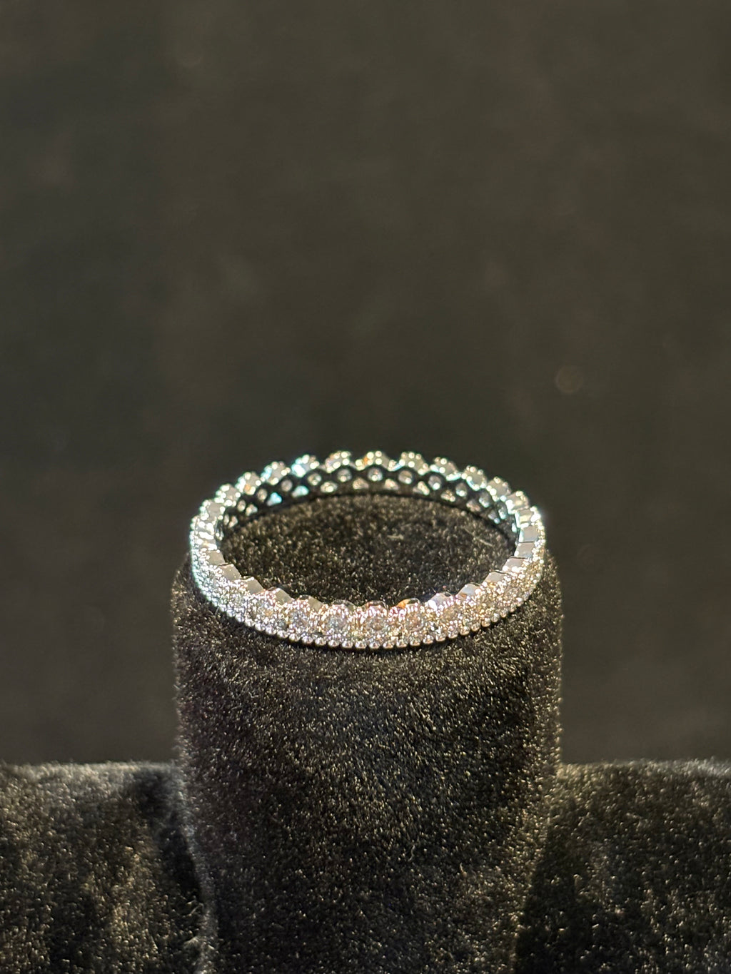 Elegant Stainless Steel Eternity Ring – Size 11
