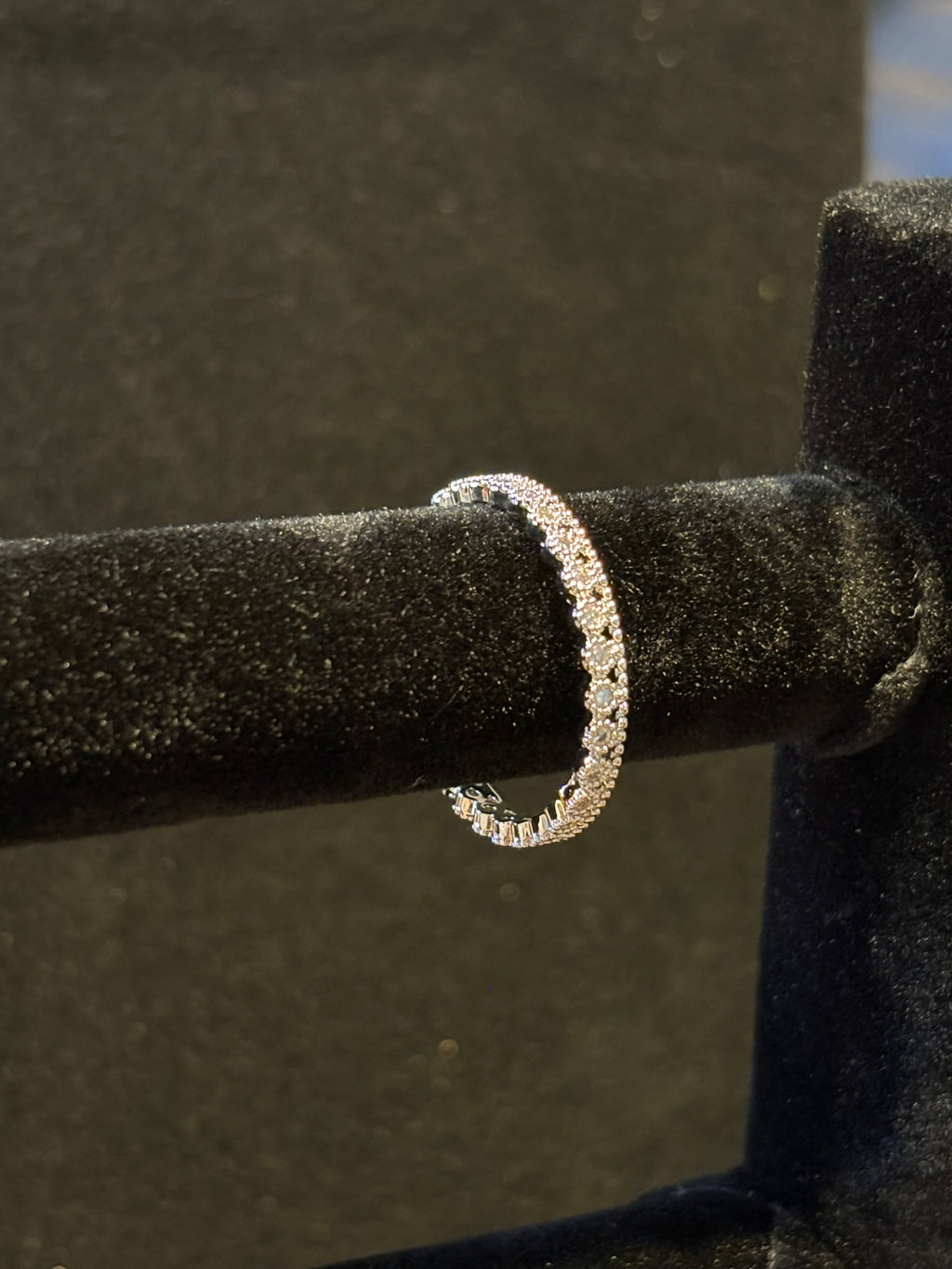 Elegant Stainless Steel Eternity Ring – Size 11