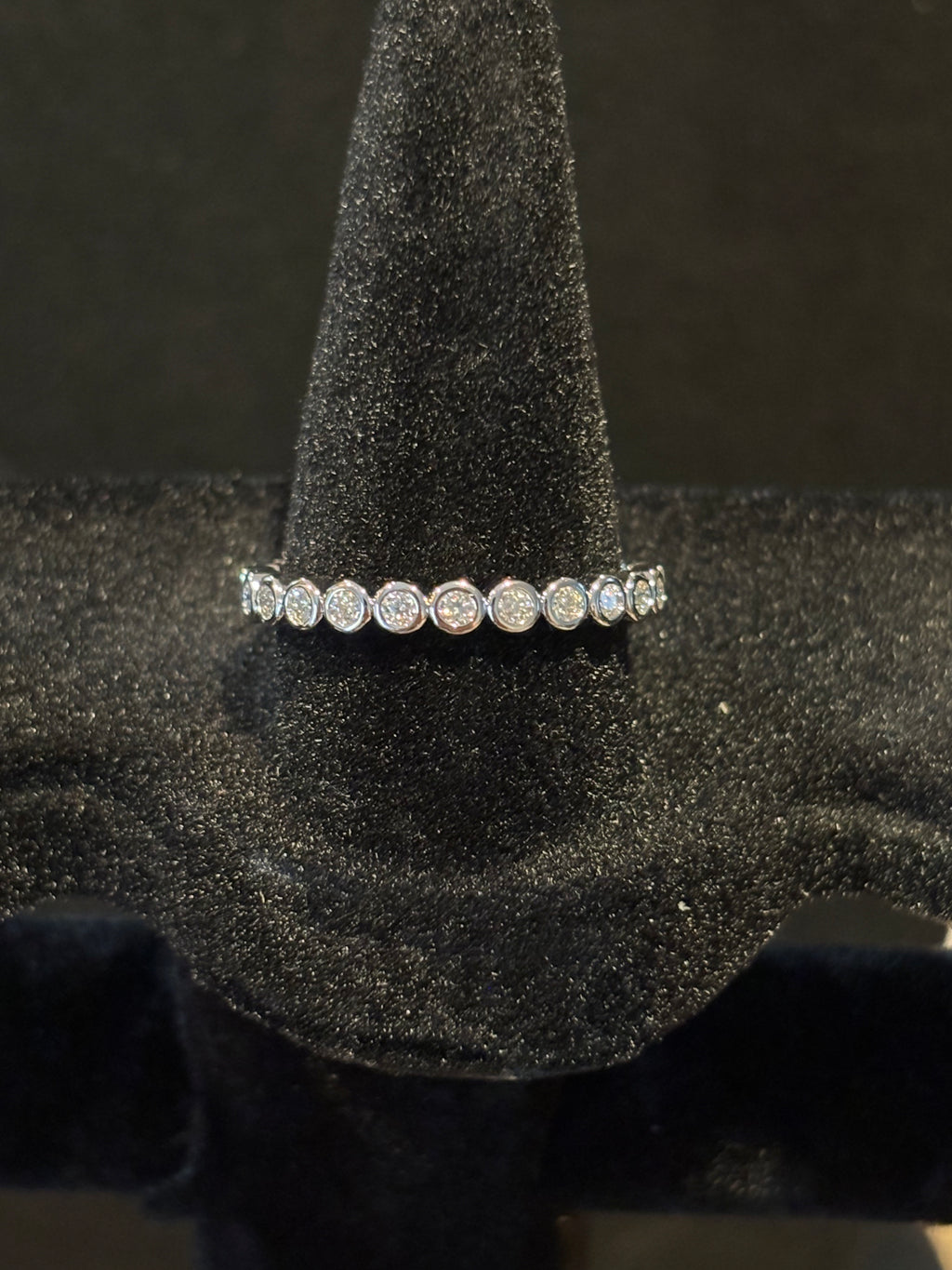 Classic Stainless Steel Eternity Ring – Size 10