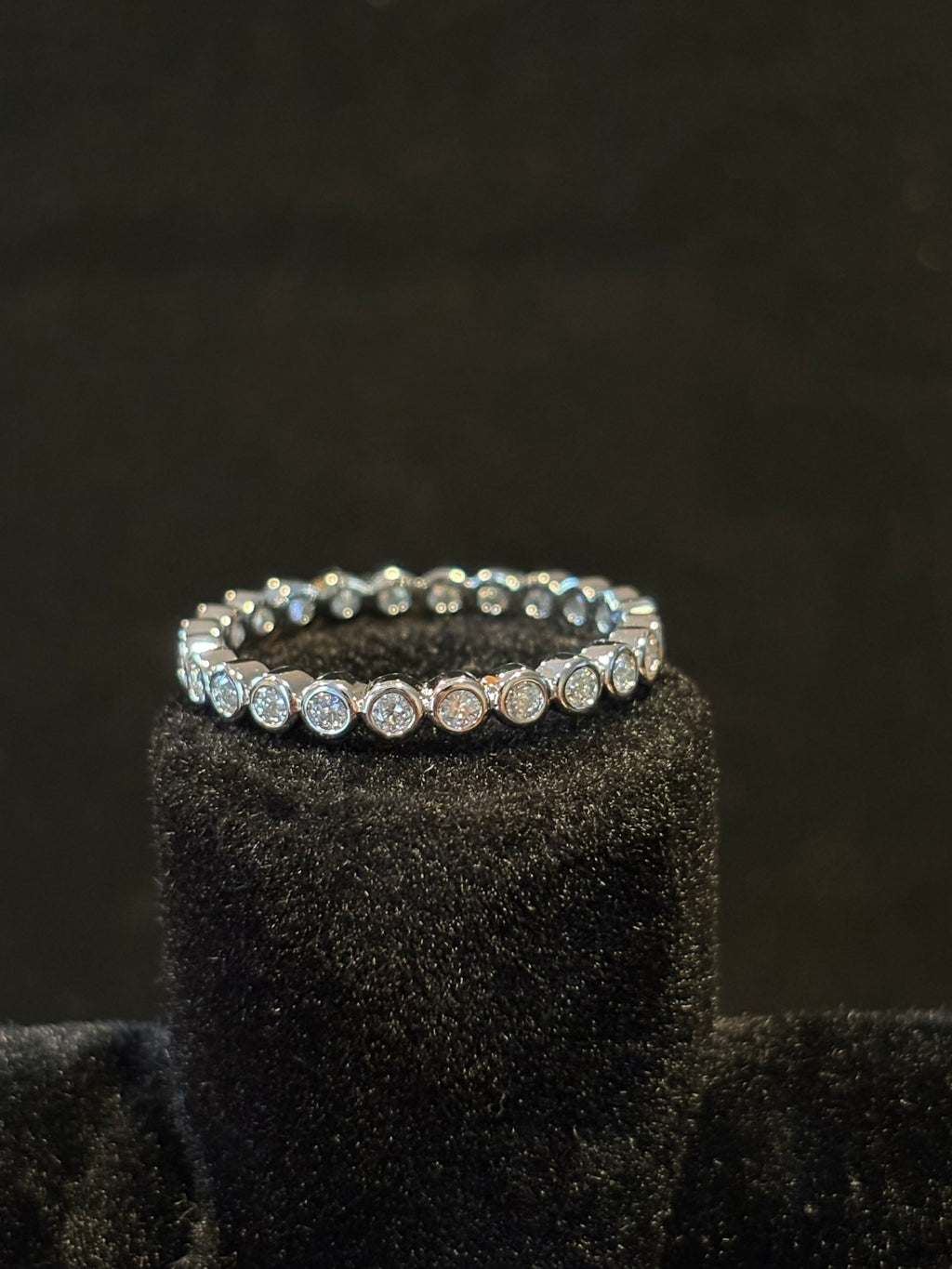 Classic Stainless Steel Eternity Ring – Size 10