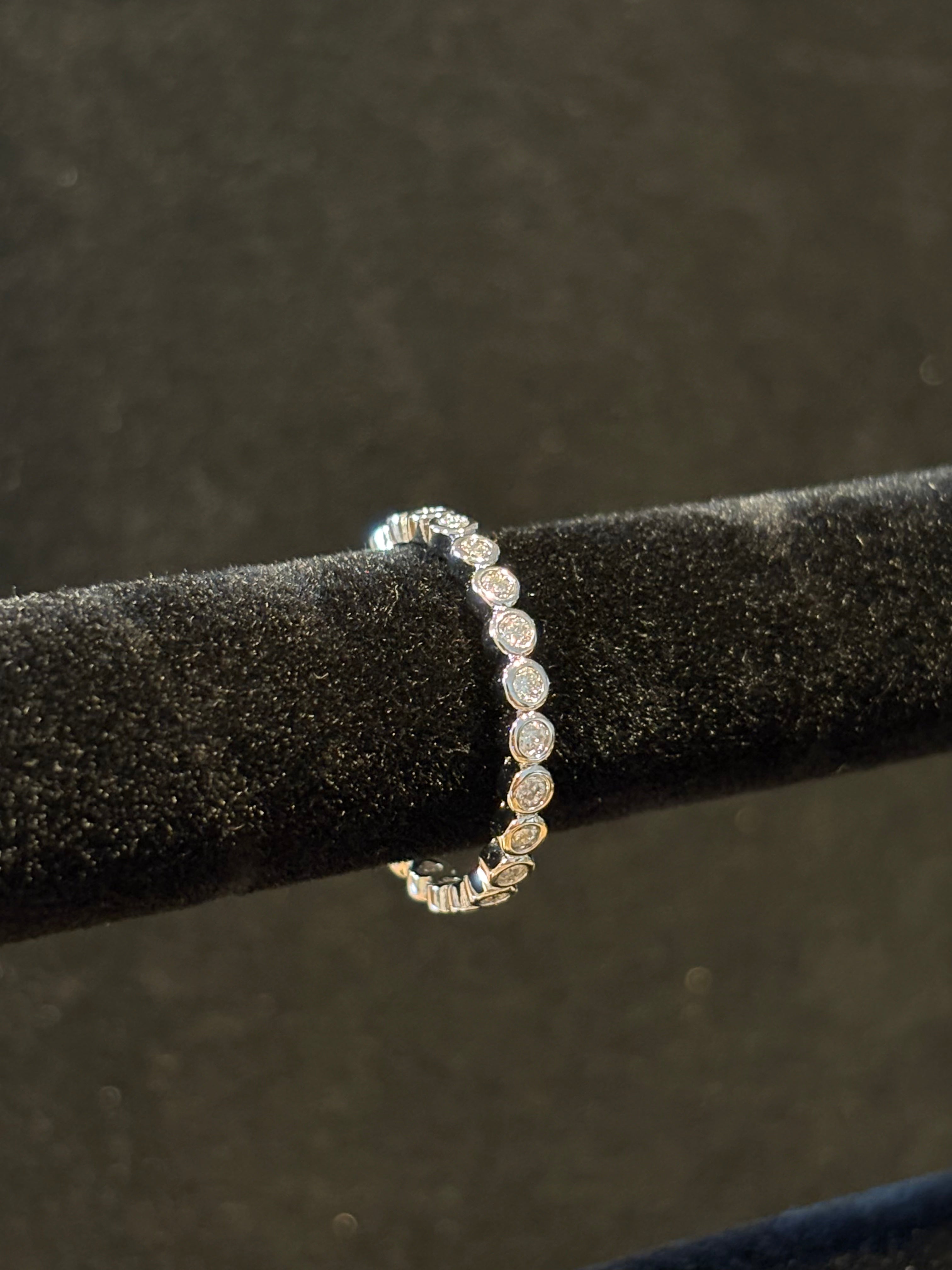 Classic Stainless Steel Eternity Ring – Size 10