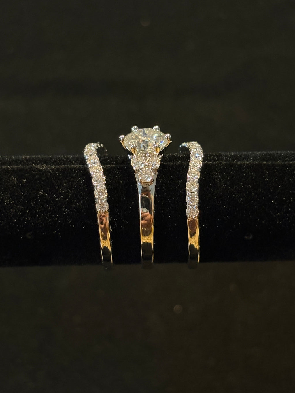 3-Piece Engagement Ring Set