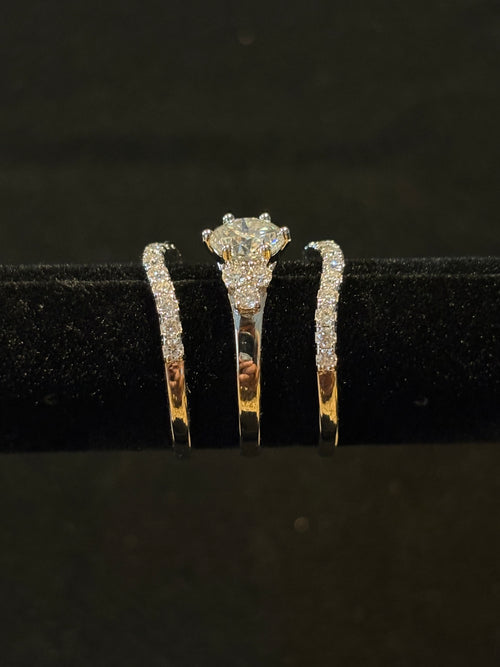 3-Piece Engagement Ring Set