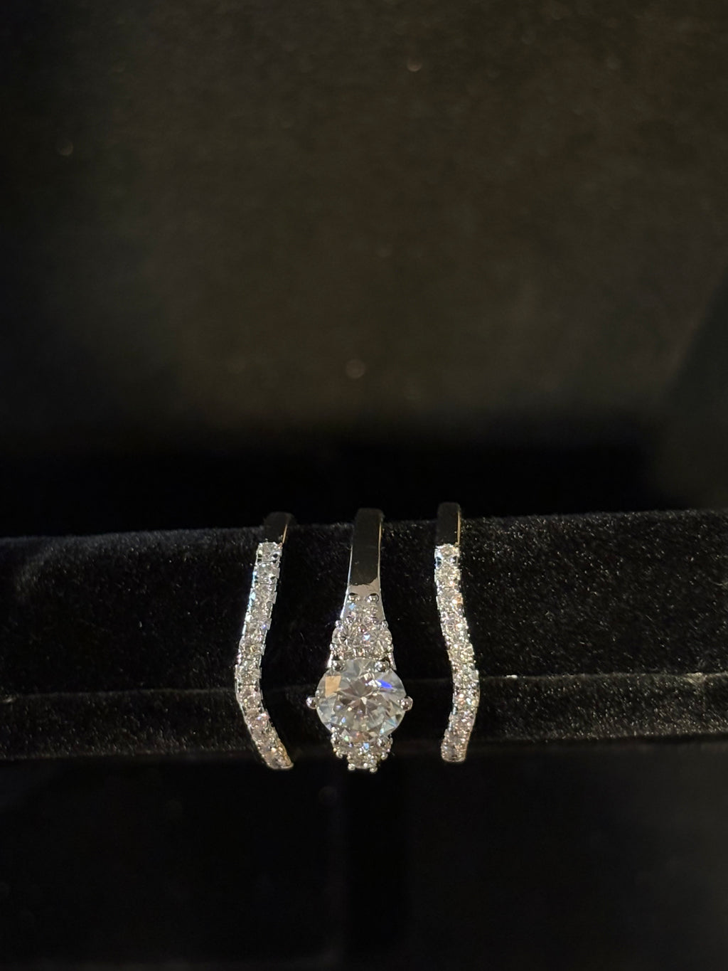 3-Piece Engagement Ring Set