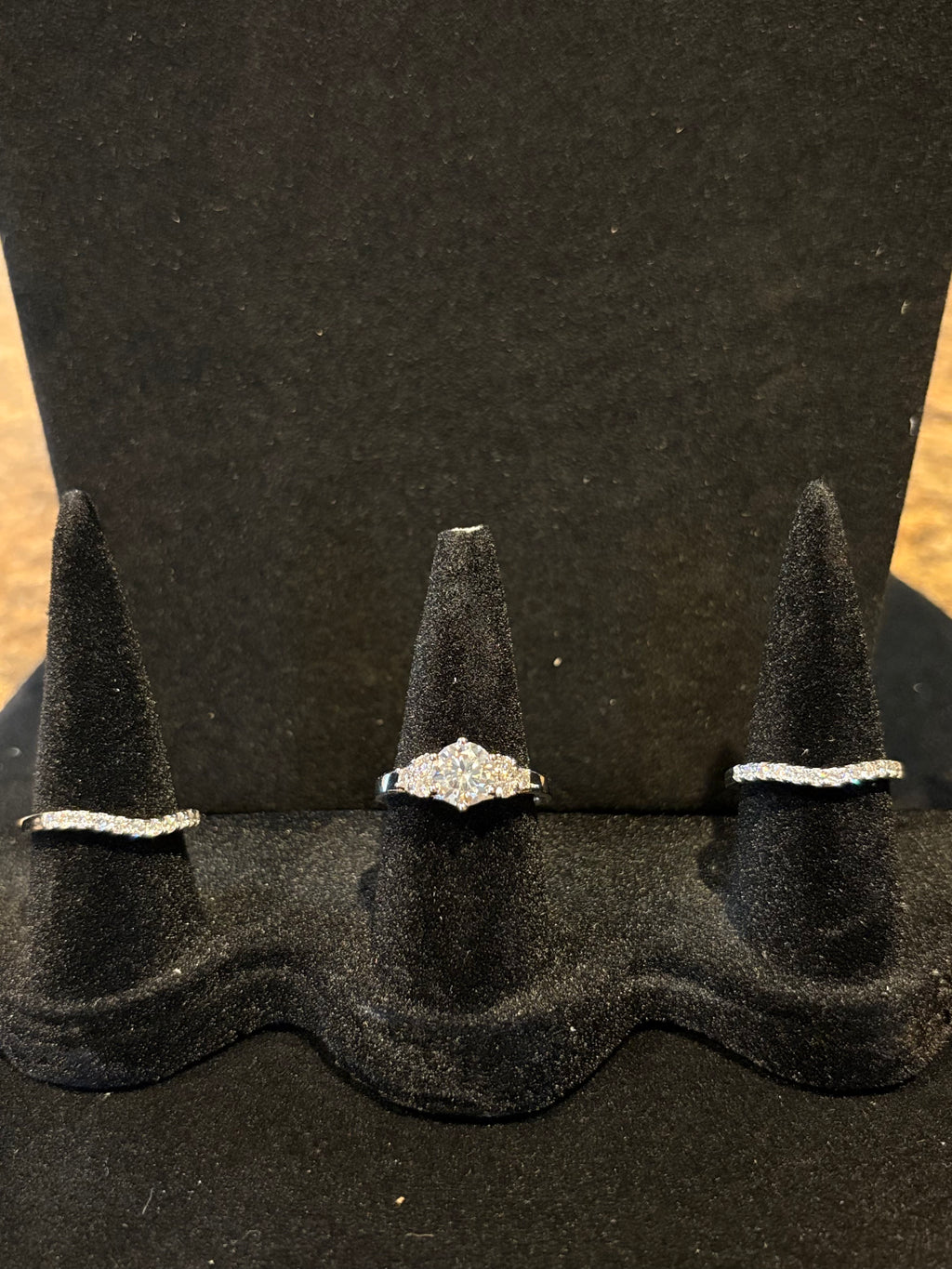 3-Piece Engagement Ring Set