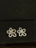 The "Blossoming Brilliance" Moissanite Floral Earring Studs