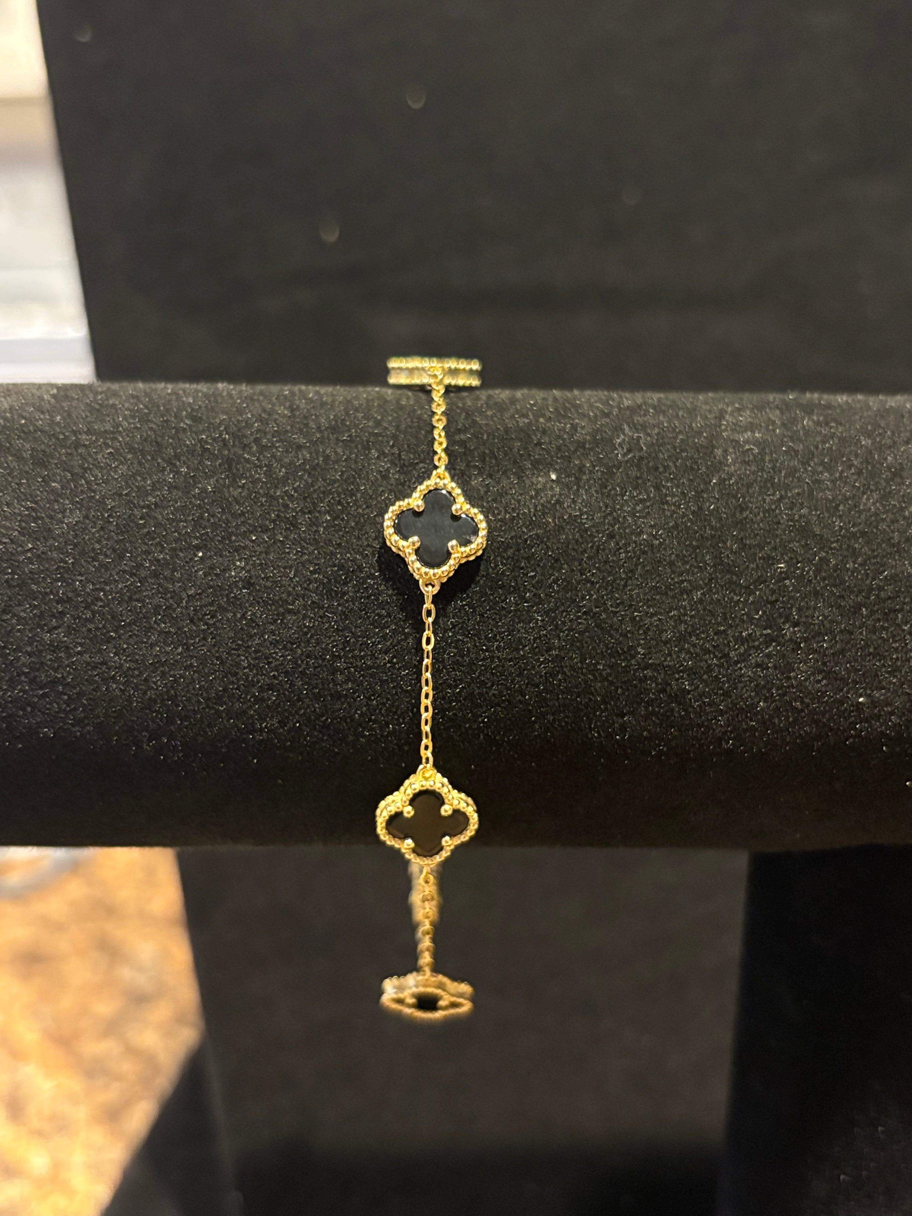 Gold Plated Cloverleaf Elegance Bracelet