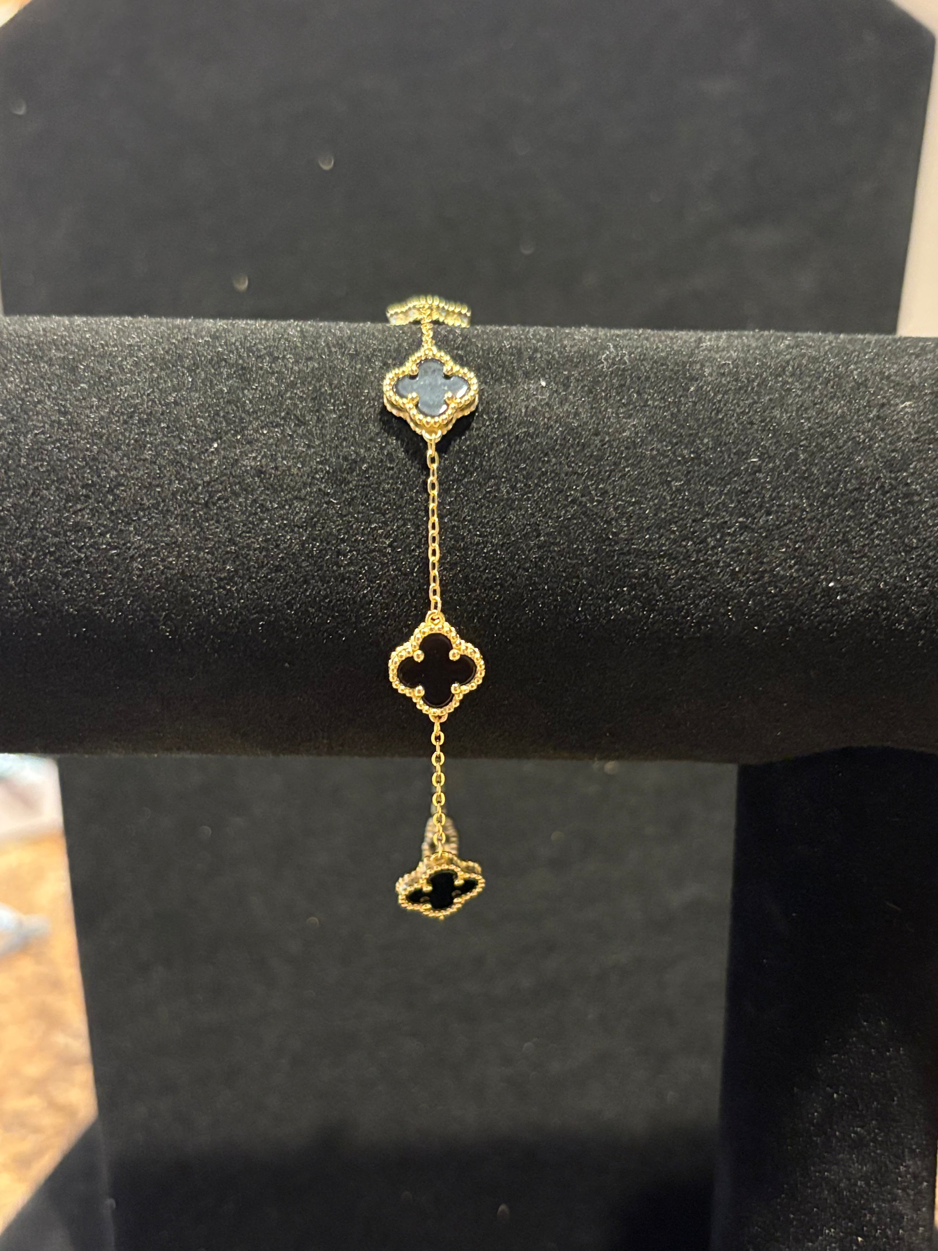 Gold Plated Cloverleaf Elegance Bracelet