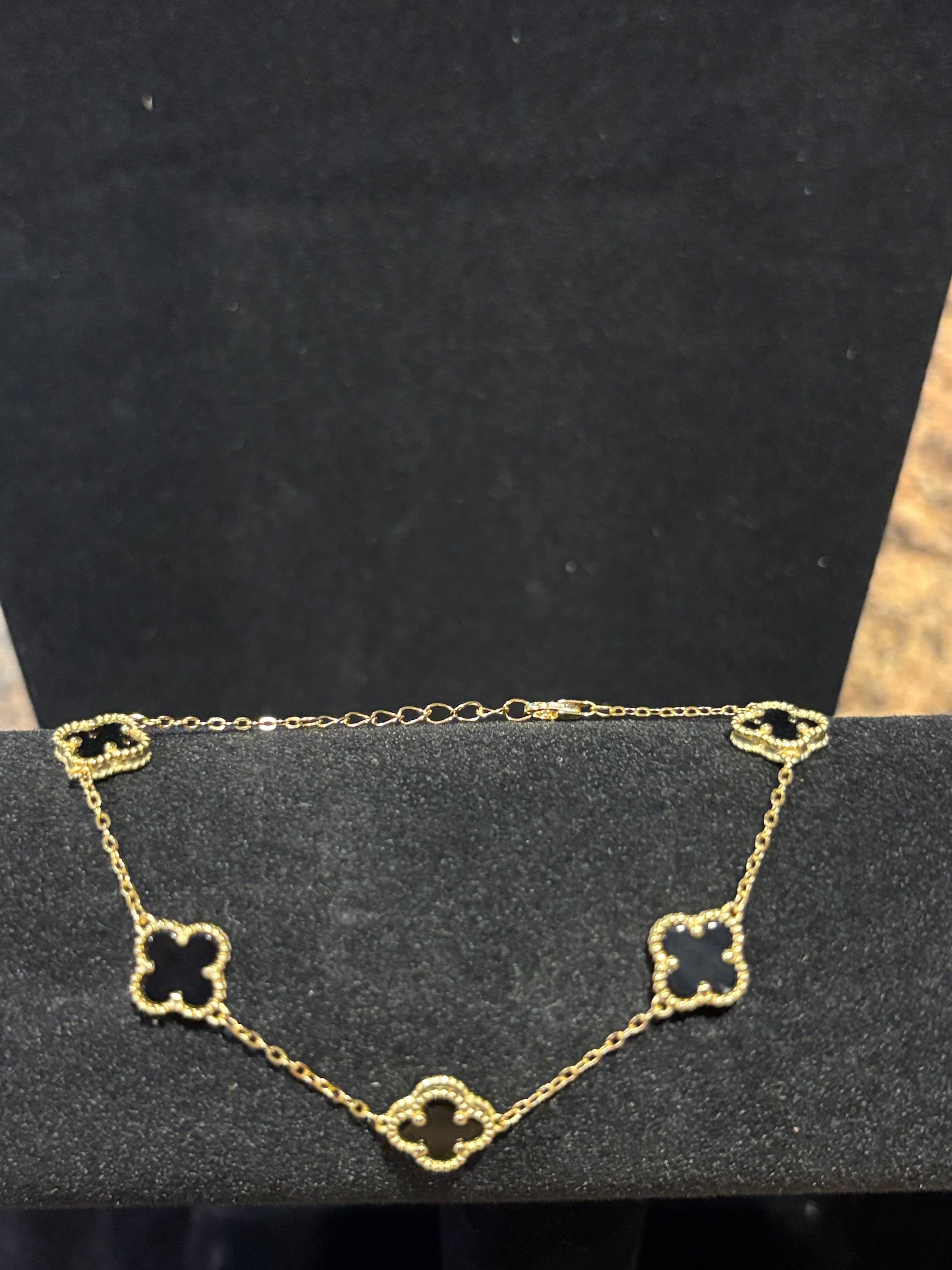 Gold Plated Cloverleaf Elegance Bracelet