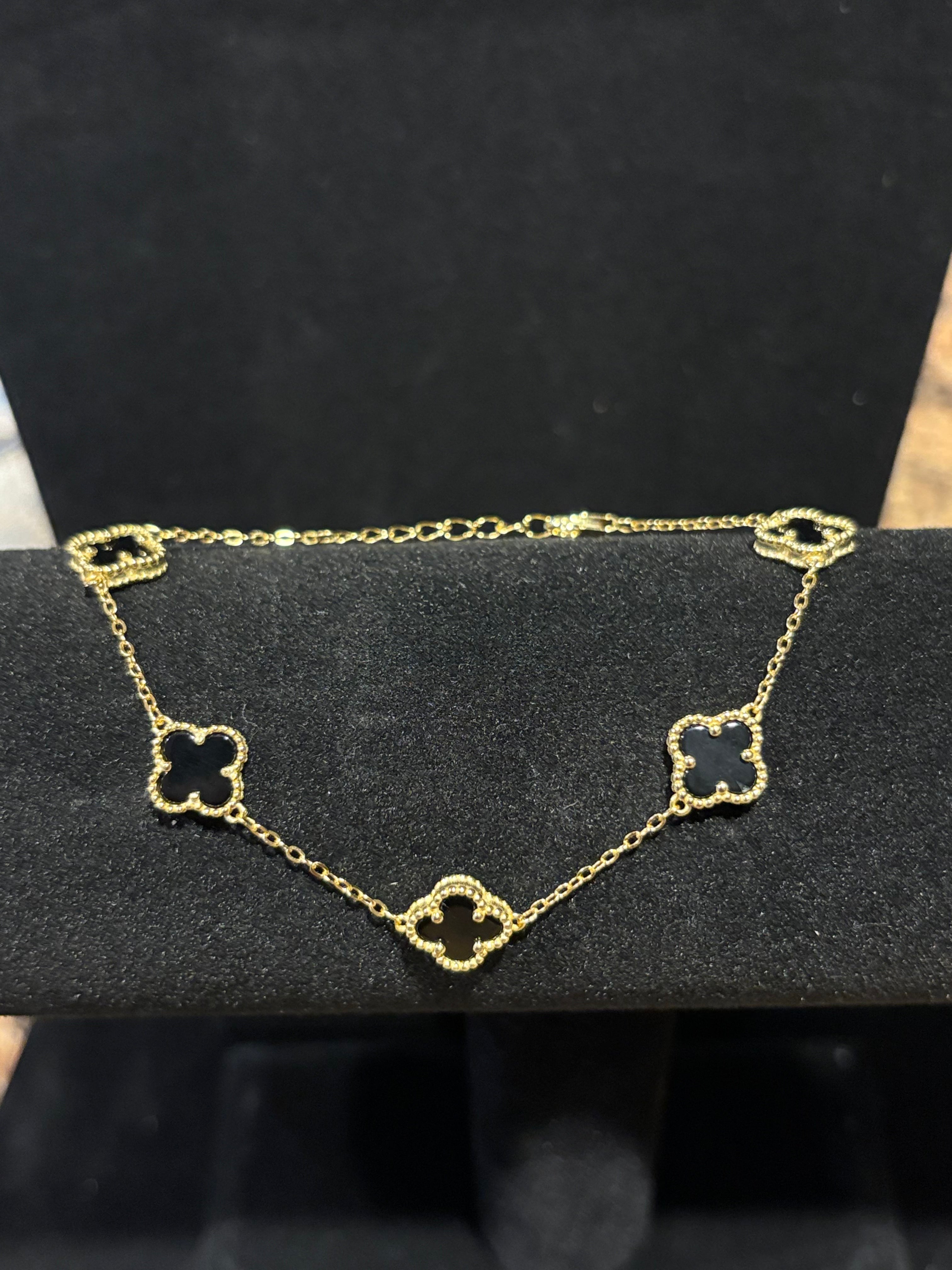 Gold Plated Cloverleaf Elegance Bracelet