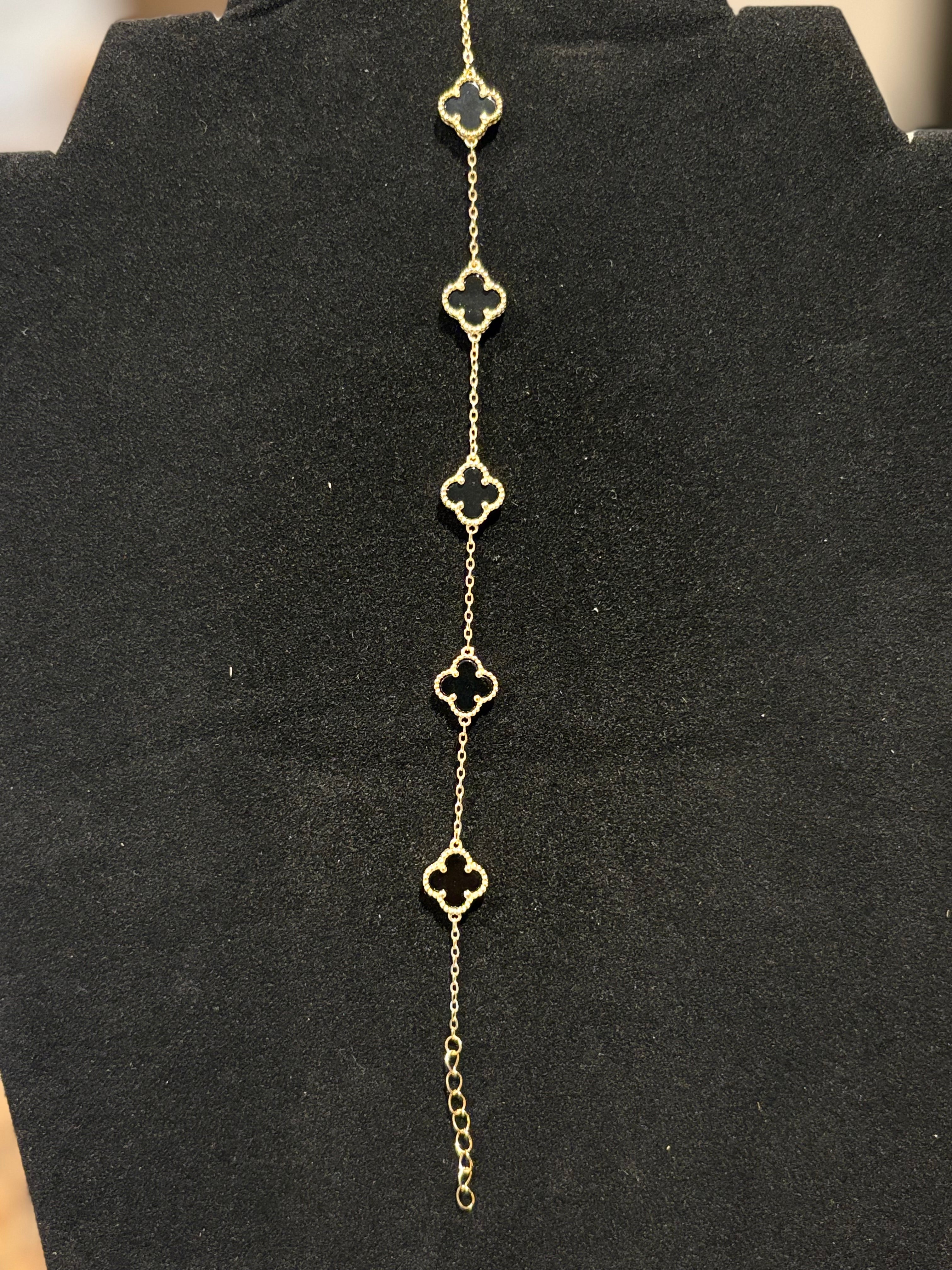 Gold Plated Cloverleaf Elegance Bracelet
