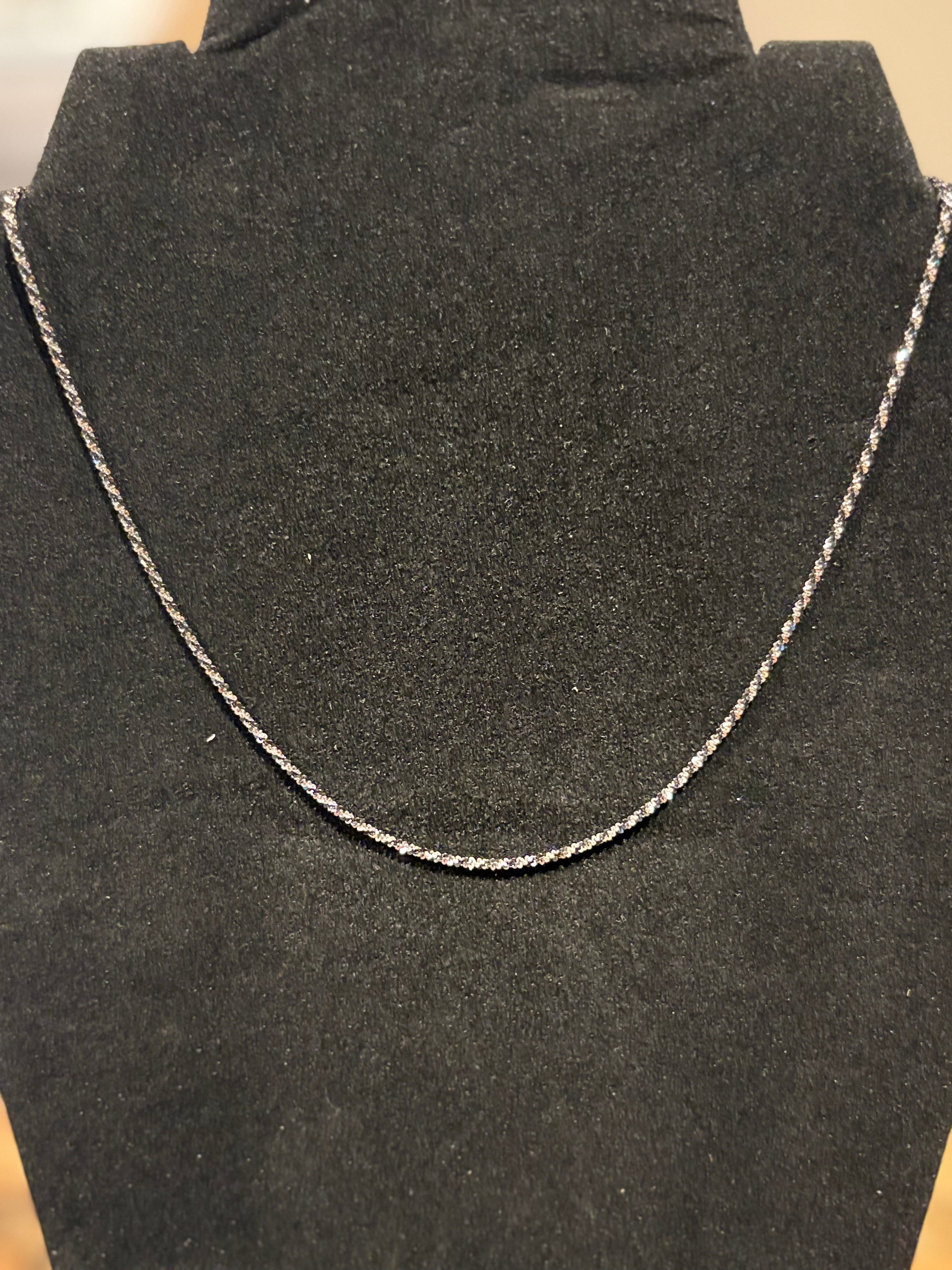 Monochromatic Twist Necklace: Italian Black and White Textured