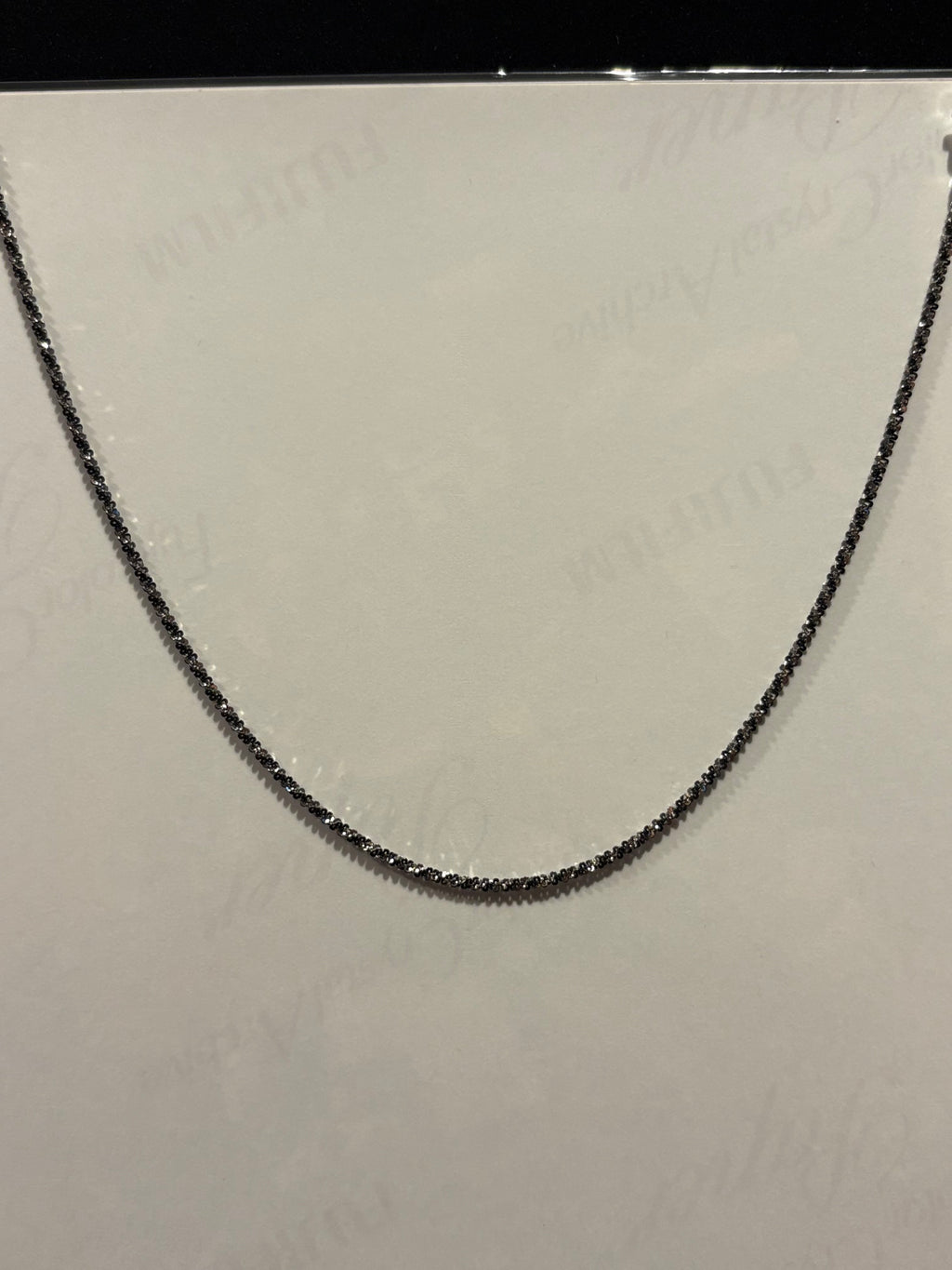 Monochromatic Twist Necklace: Italian Black and White Textured