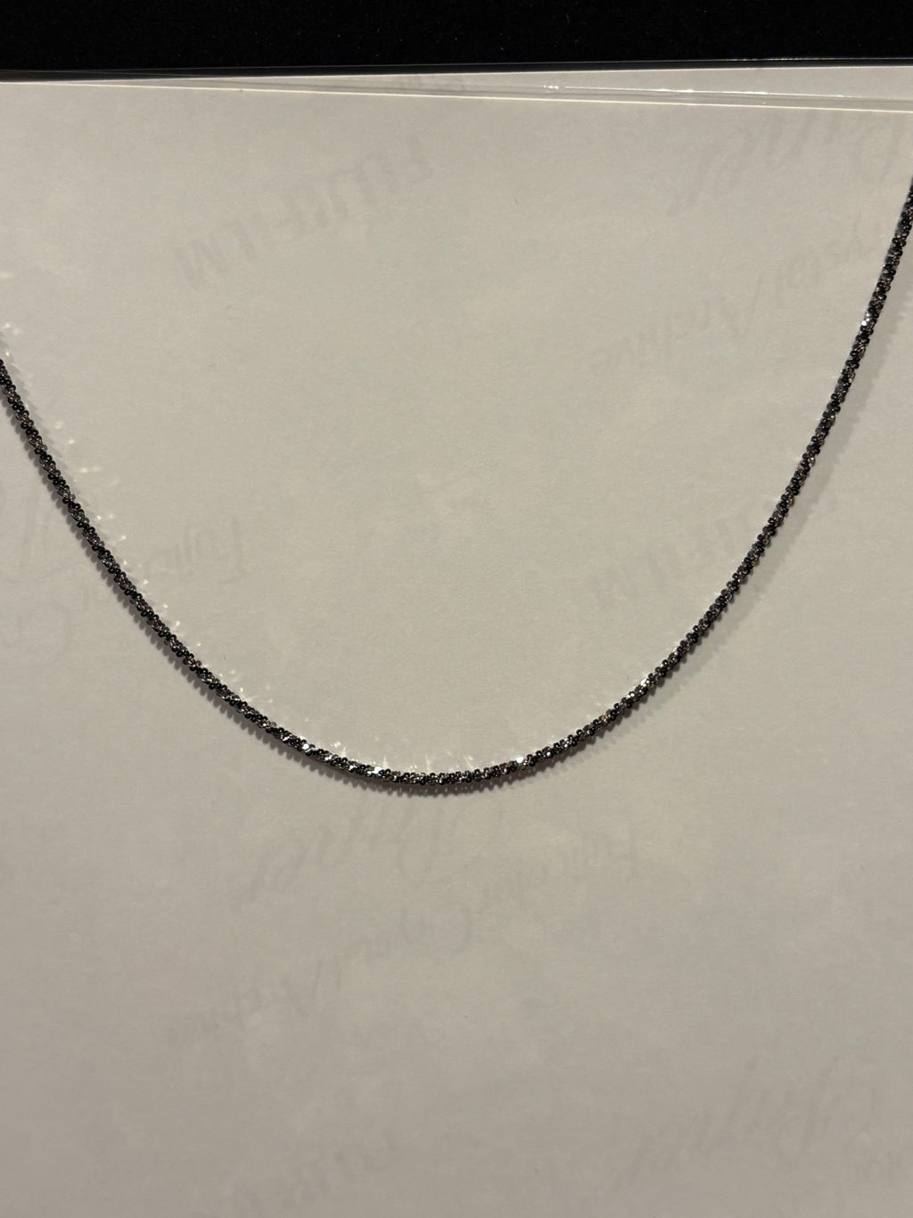 Monochromatic Twist Necklace: Italian Black and White Textured