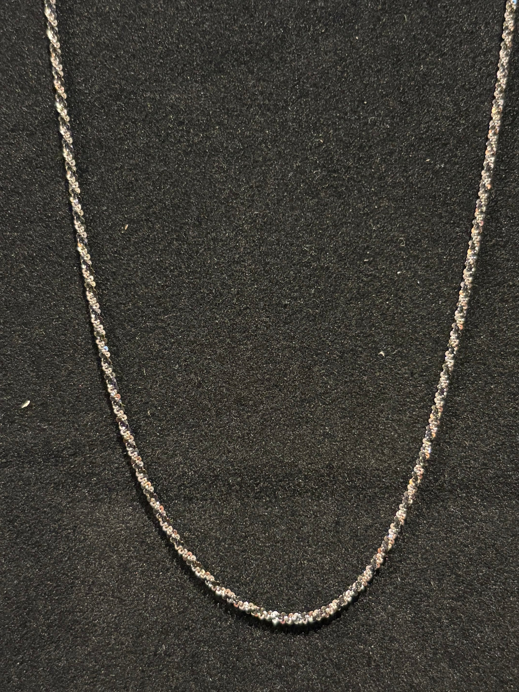 Monochromatic Twist Necklace: Italian Black and White Textured