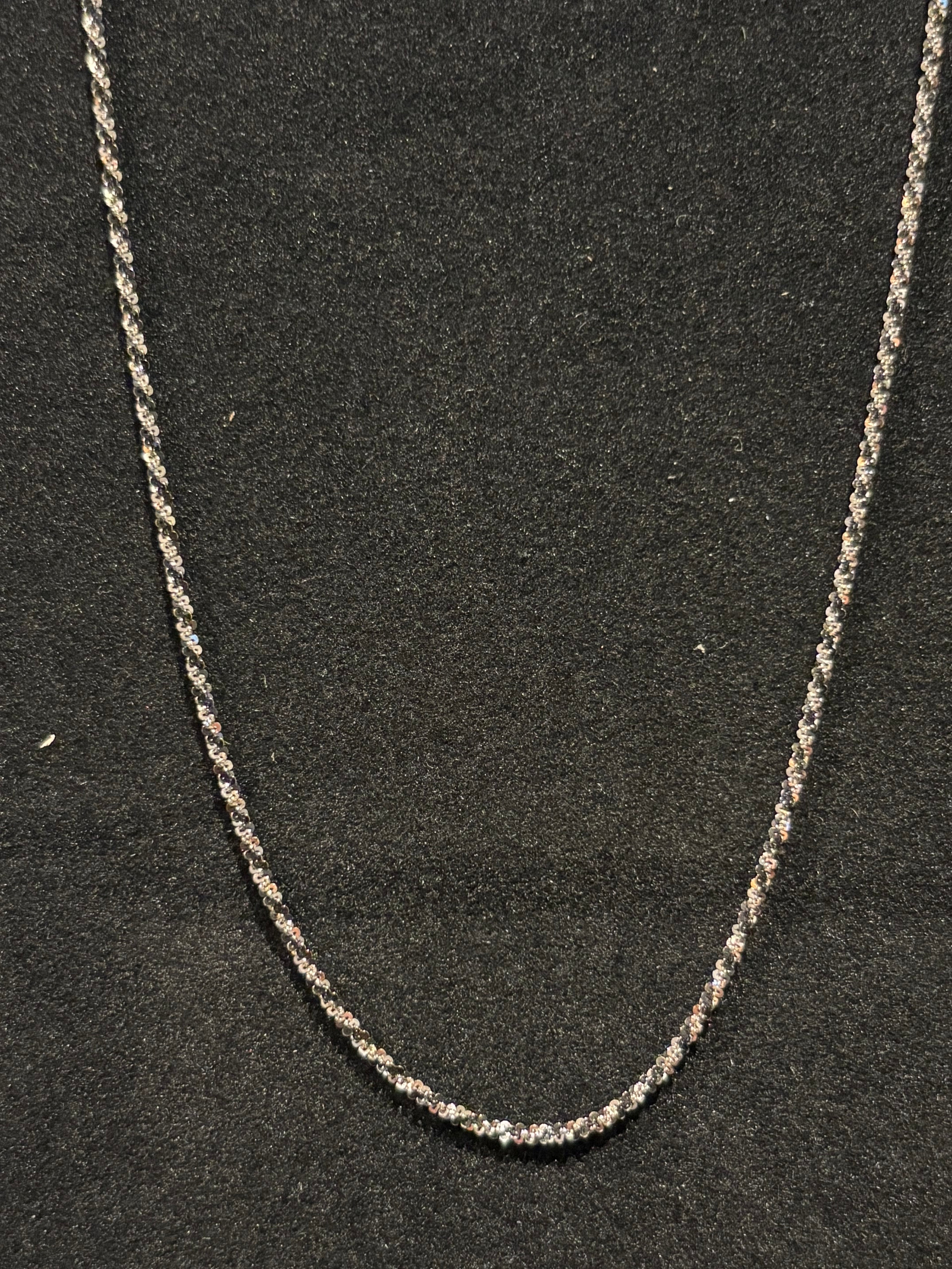 Monochromatic Twist Necklace: Italian Black and White Textured