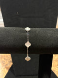 Silver Cloverleaf Elegance Bracelet