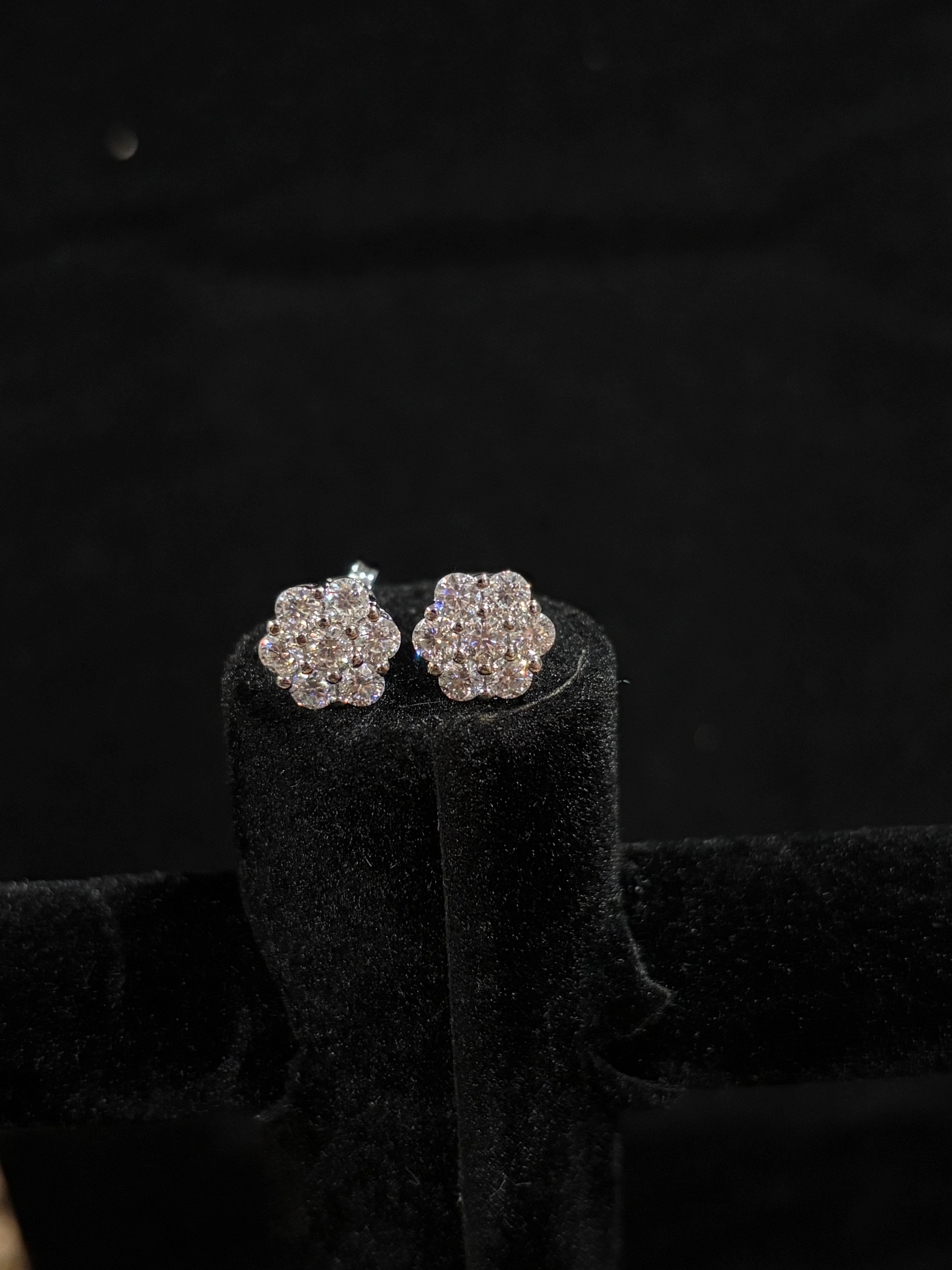 Celestial Bloom Flower Stud Earrings
