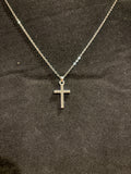 Pavé Crystal Cross Pendant Necklace