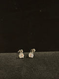 Classic Brilliance: Round Cut Moissanite Stud Earrings