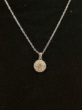 Classic Halo Pendant Necklace