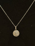Double Halo Statement Pendant Necklace