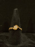 Gold Twist Solitaire Ring