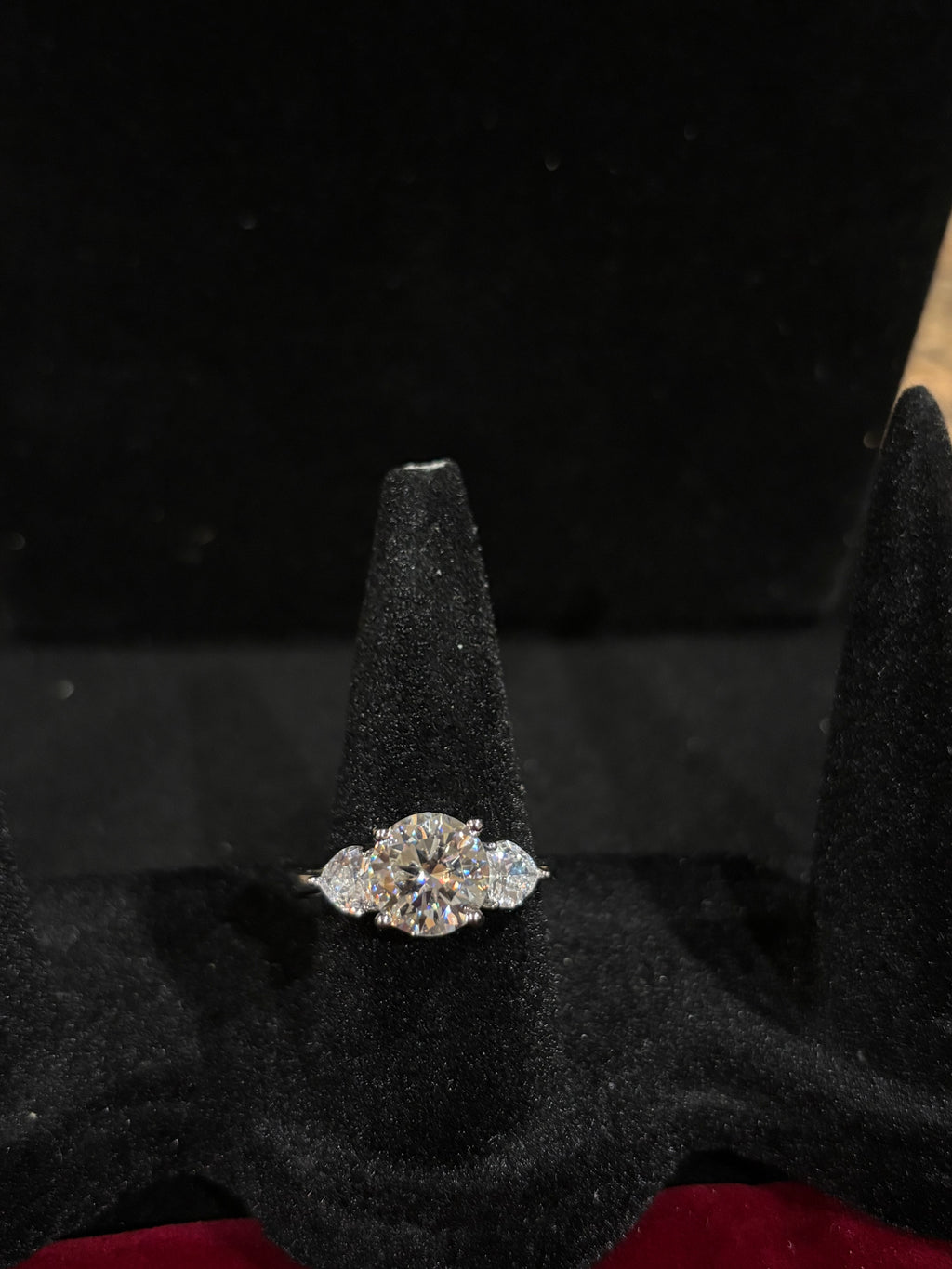 Trinity Brilliance Moissanite Ring | Adjustable