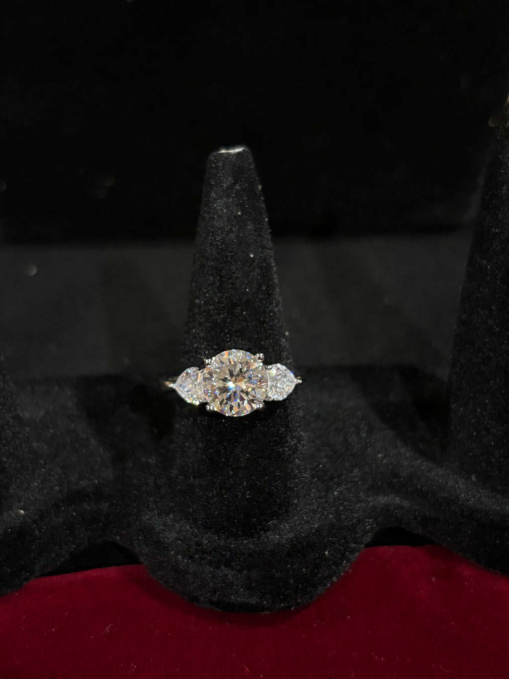 Trinity Brilliance Moissanite Ring | Adjustable