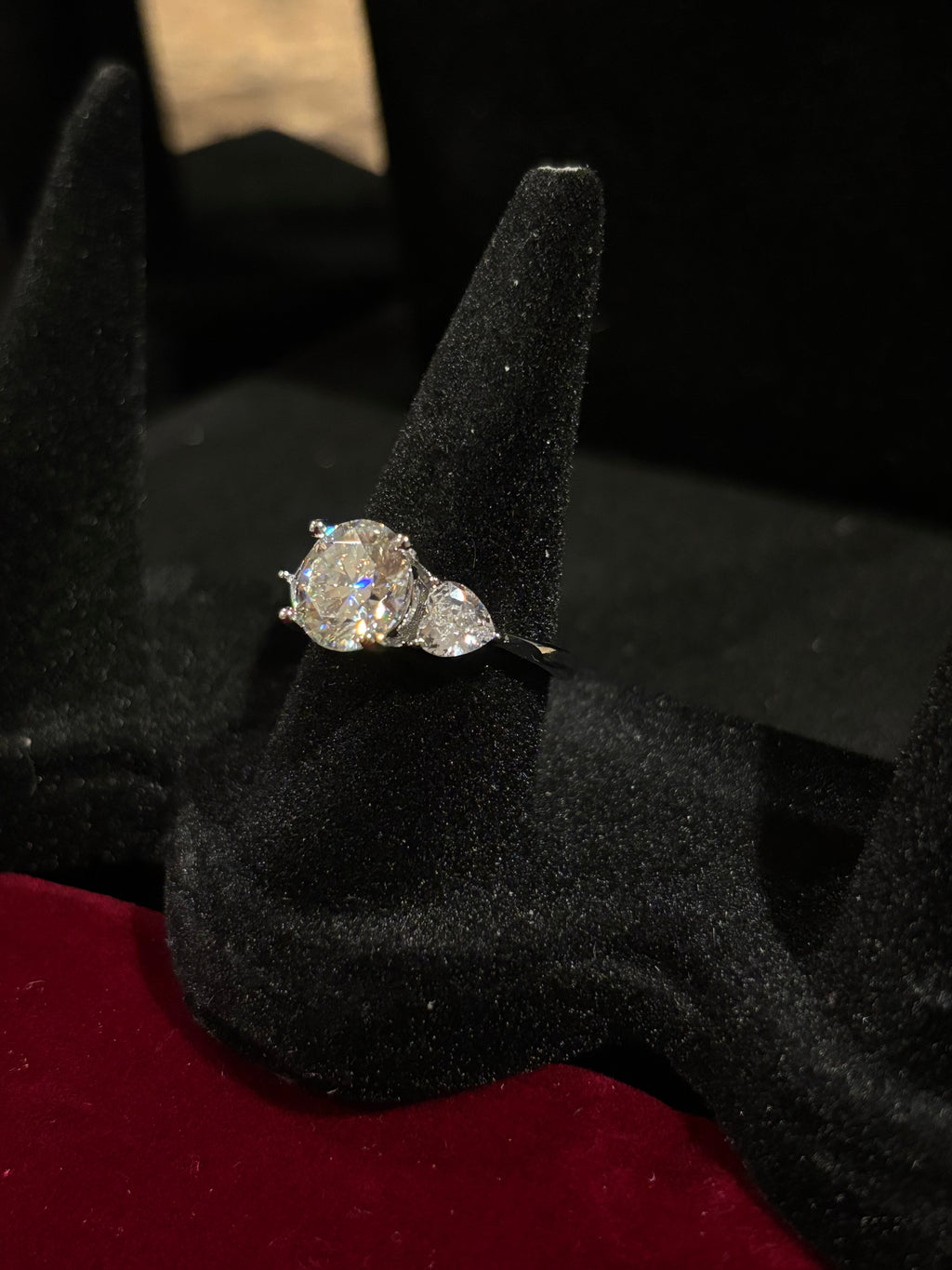 Trinity Brilliance Moissanite Ring | Adjustable