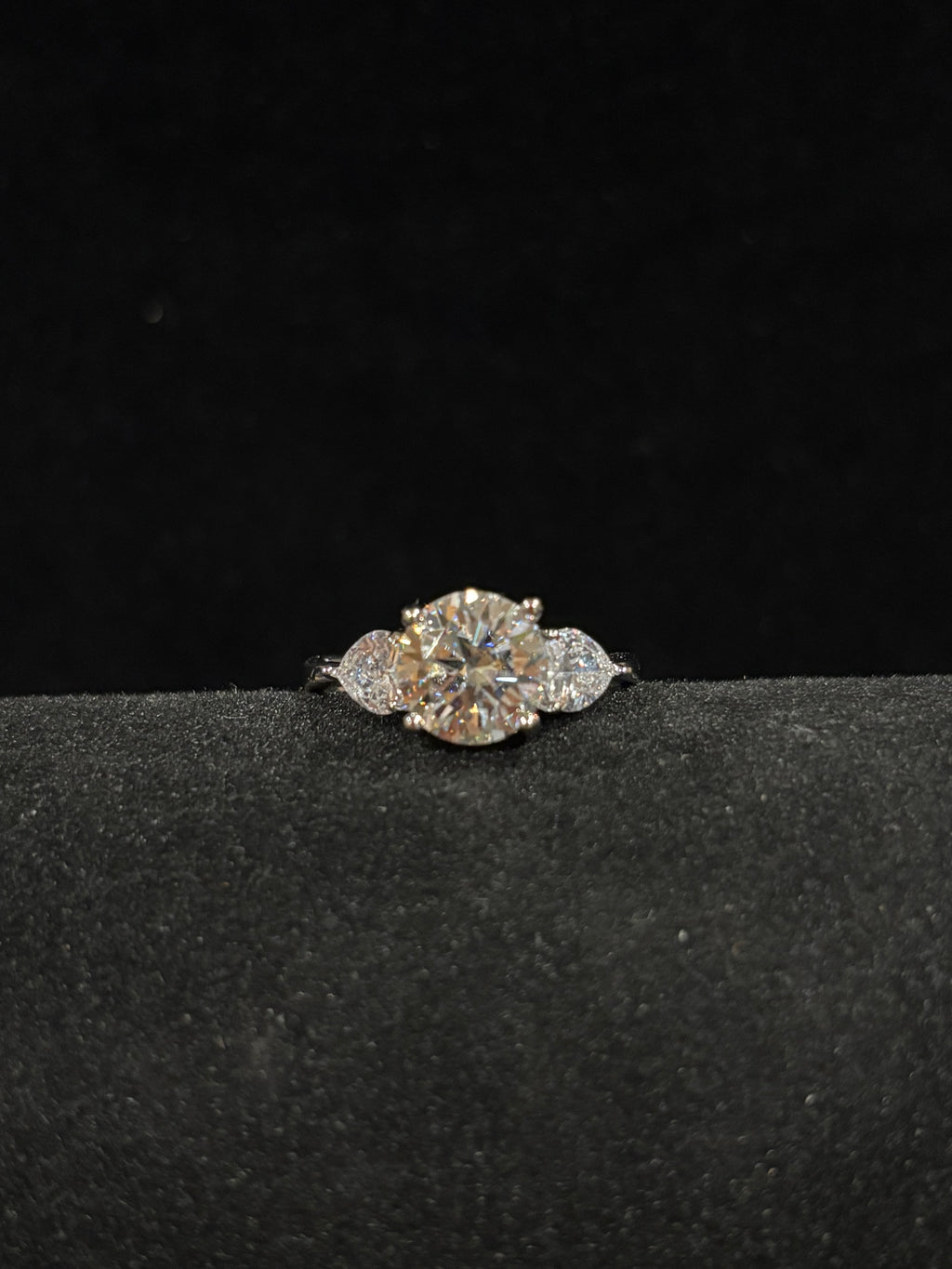 Trinity Brilliance Moissanite Ring | Adjustable