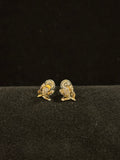 Elegant Gold-Plated Tulip Blossom Stud Earrings – Sterling Silver
