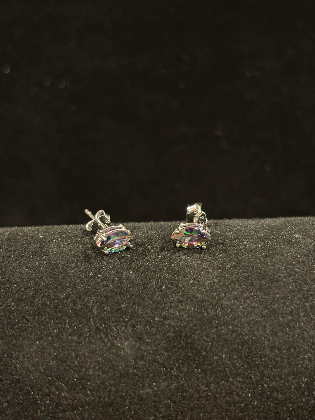 Radiant Mystic Marquise Stud Earrings