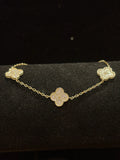 Brilliant Full-Pave Moissanite Clover Multi-Motif Bracelet