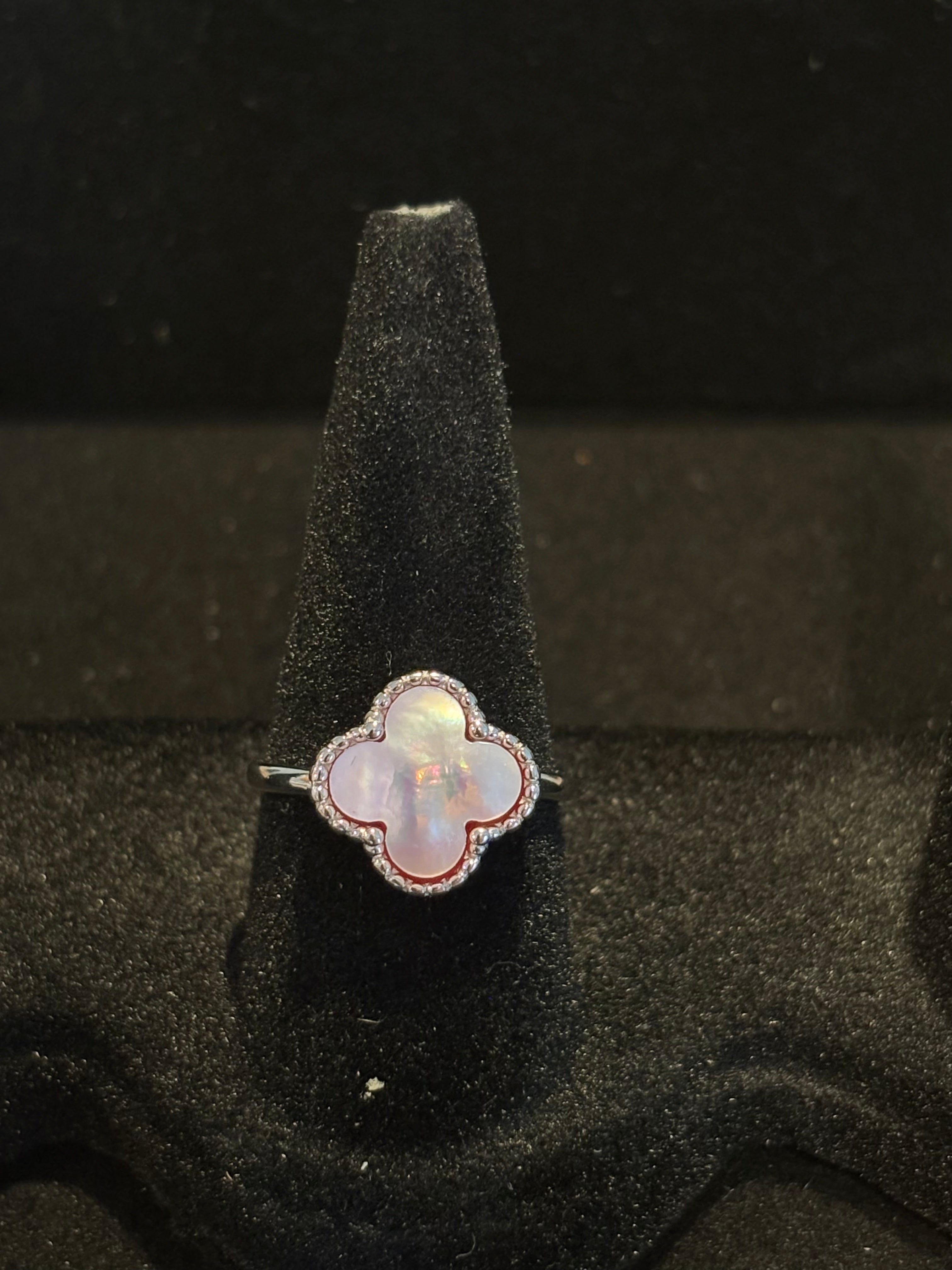 Pink Clover Elegance Ring Size 5 and 7