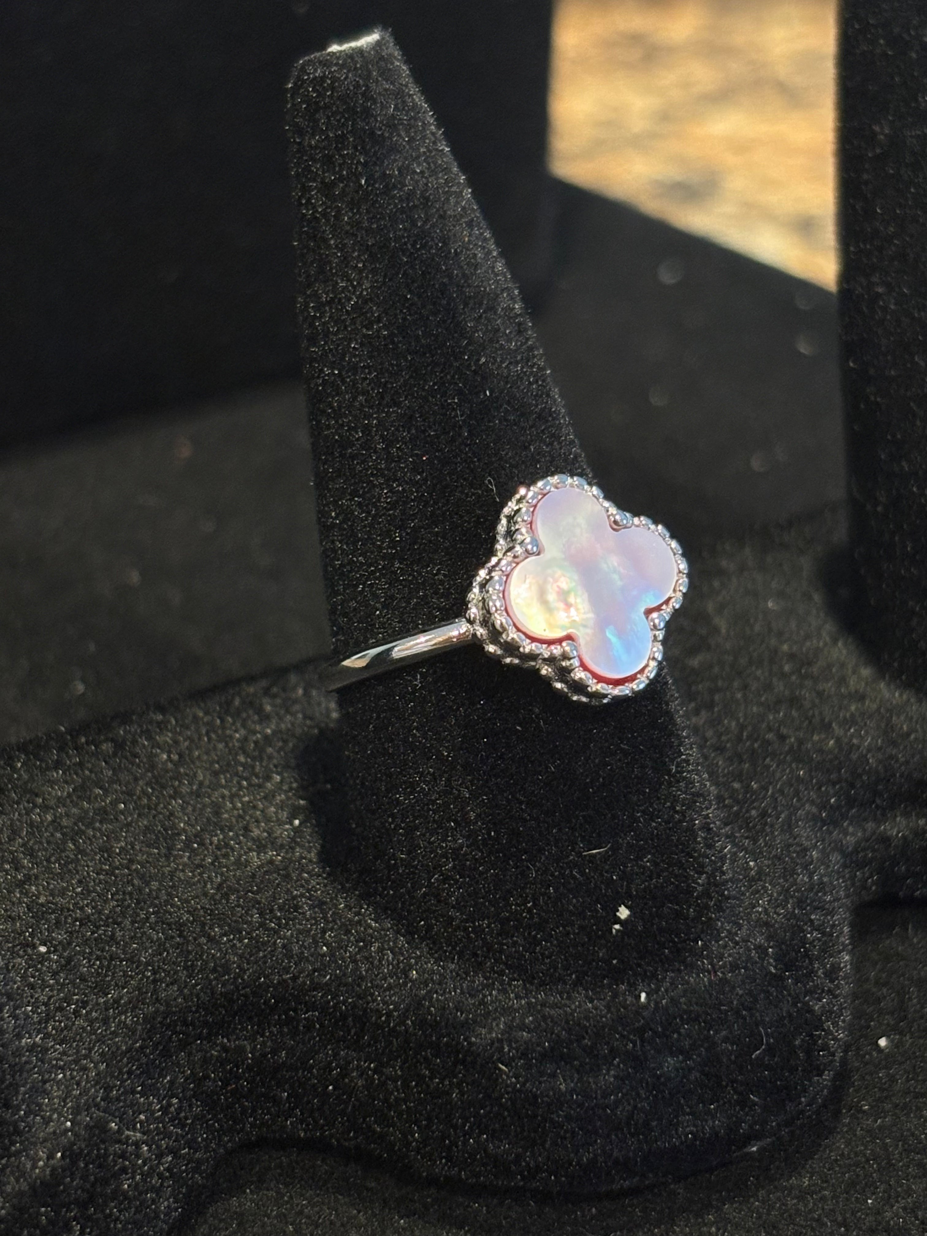 Pink Clover Elegance Ring Size 5 and 7