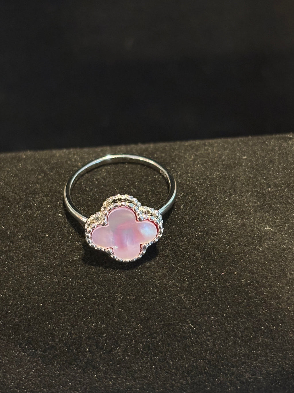 Pink Clover Elegance Ring Size 5 and 7
