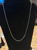 Italian Sterling Silver Diamond-Cut Valentino / Mariner Link Chain